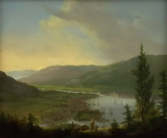 View towards Drammen, Norway