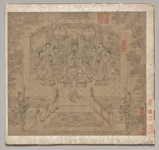 Album of Daoist and Buddhist Themes: Procession of Daoist Deities: Leaf 1