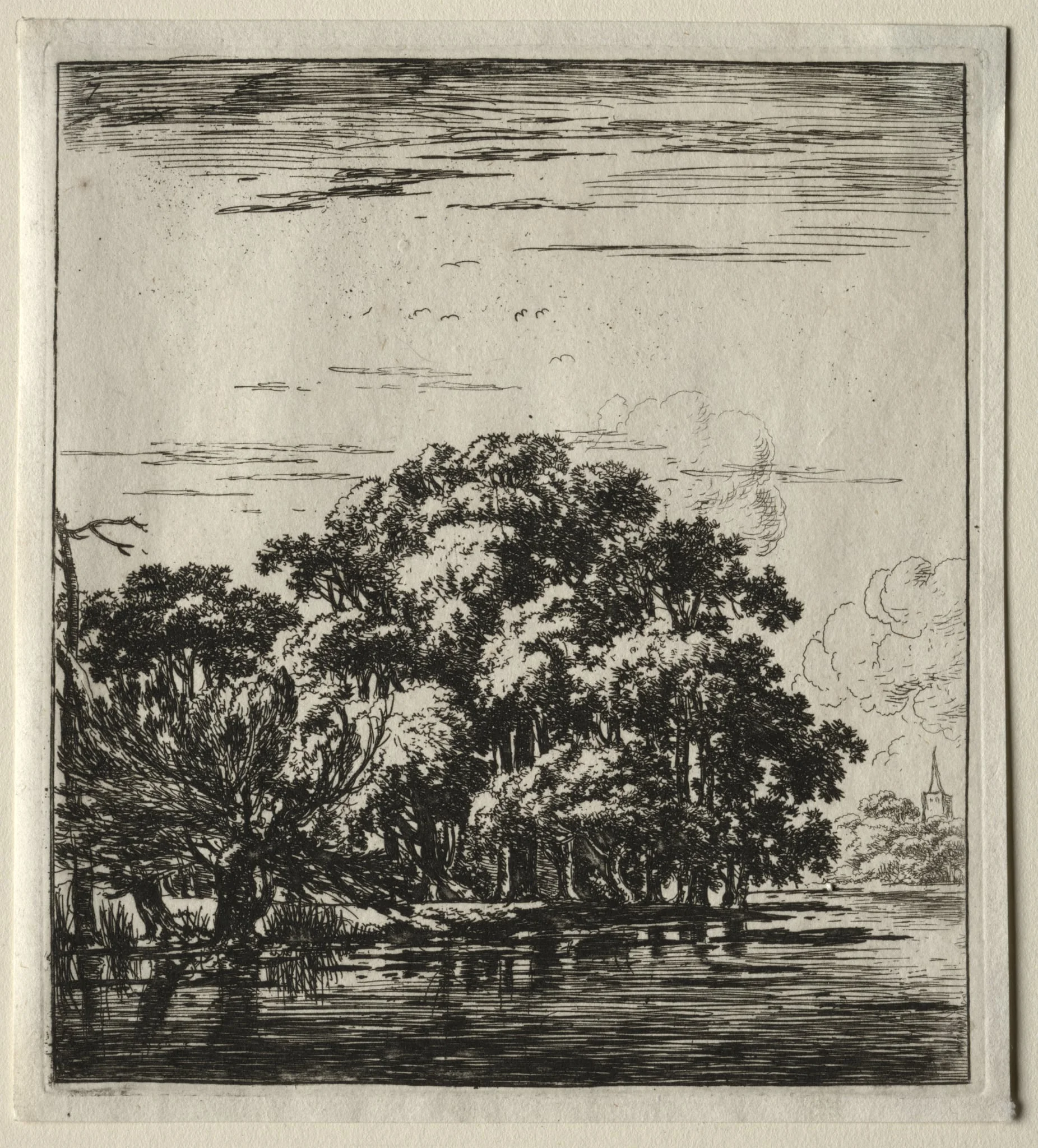 Le bois au bord de la rivière, by Herman Naiwinx, 1646