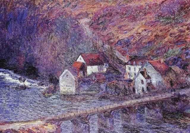 The bridge of Vervy, by Claude Monet, oil, 1895