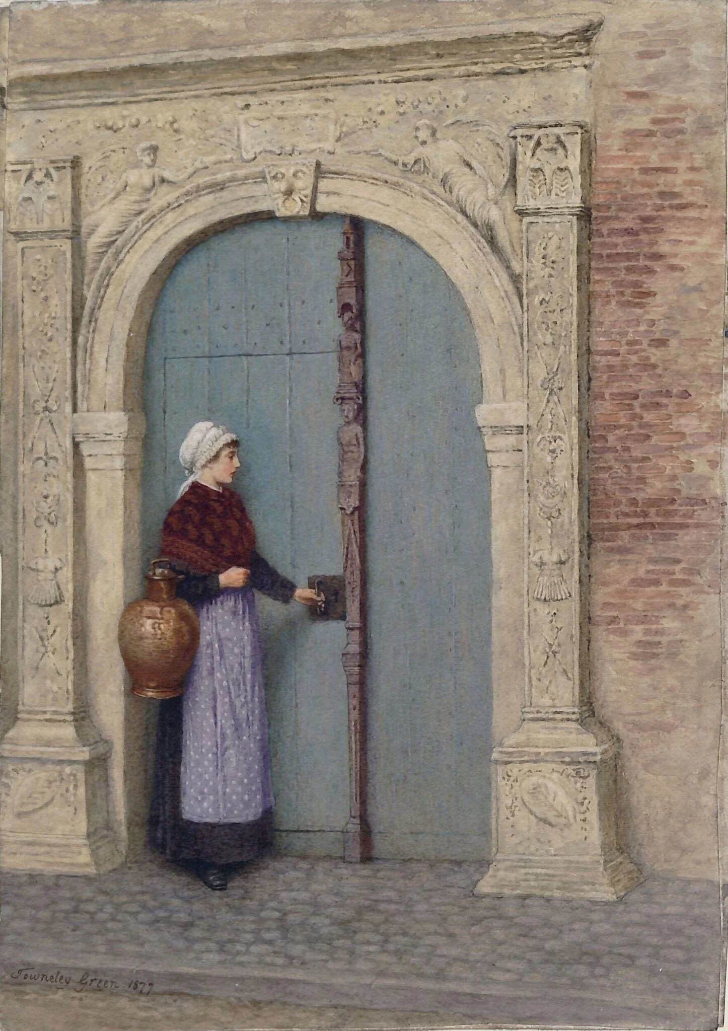  An old door at Antwerp