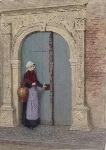  An old door at Antwerp