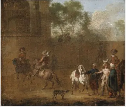 A Landscape with Figures and Horses