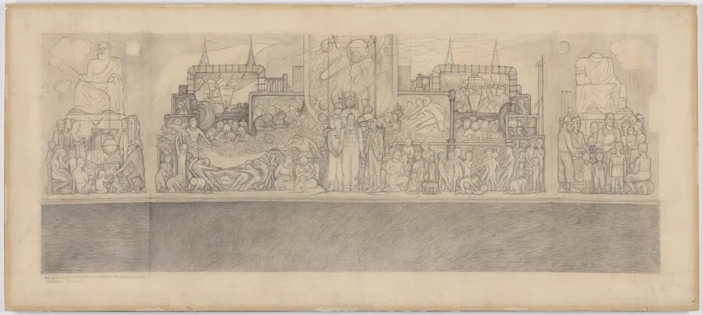 Untitled, by Diego Rivera, graphite, 1932