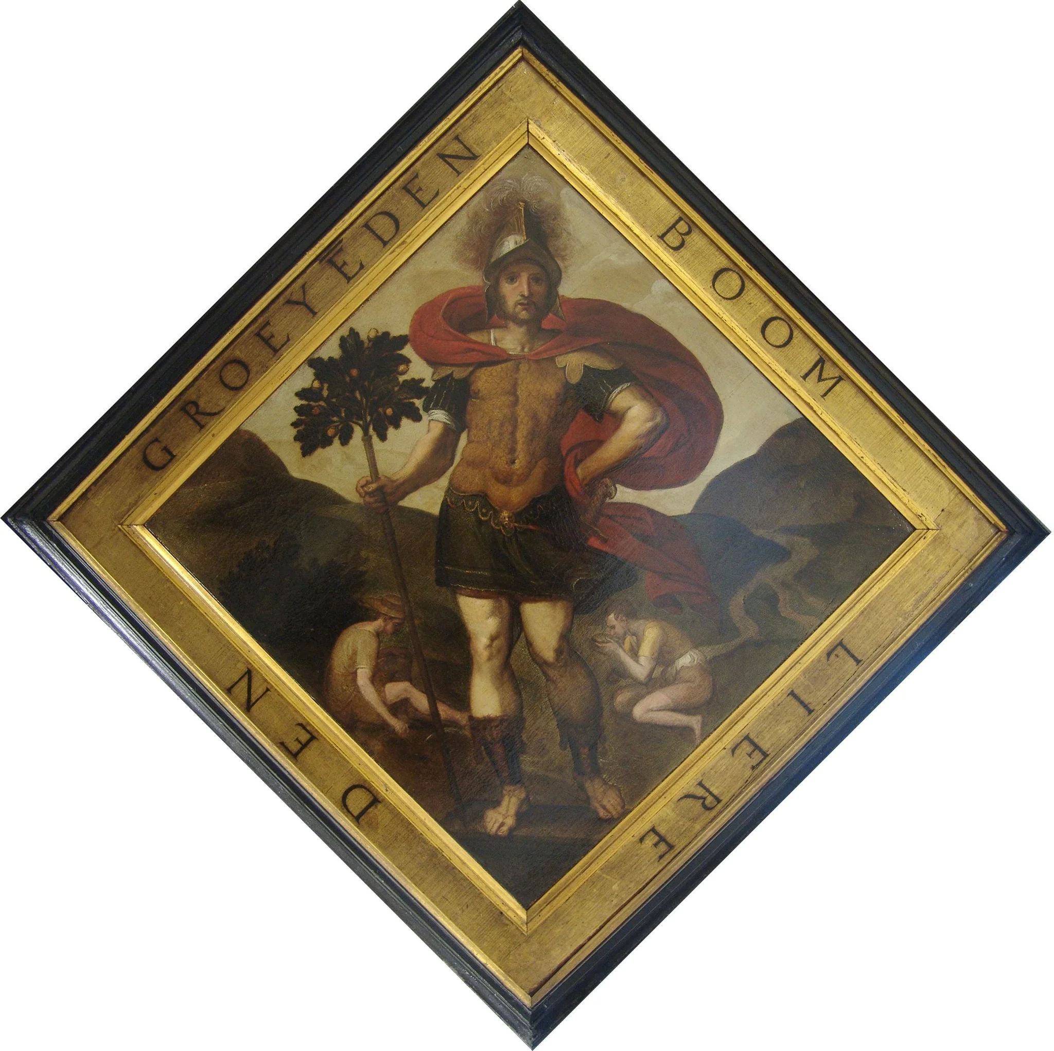 Blazon of the Chamber of Rhetoric "The Growing Tree" in Lier, by Chrispijn van den Broeck, oil, 1561