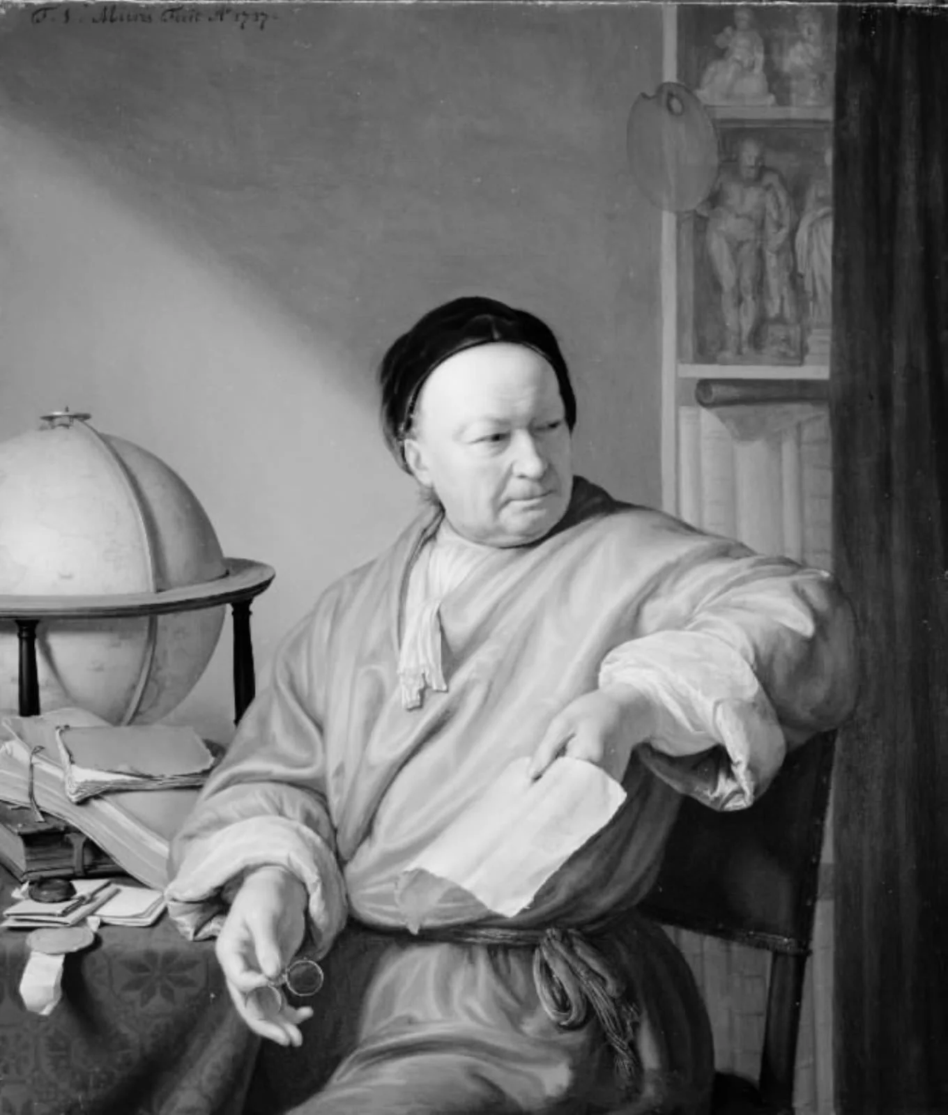 The Artist's Father, the Painter Willem van Mieris, by Unknown, 1737