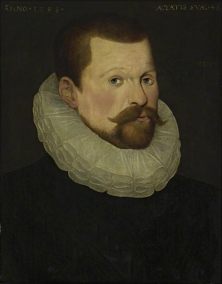 Portrait of a Man, called Sir Francis Drake, by Unknown, oil, 1594