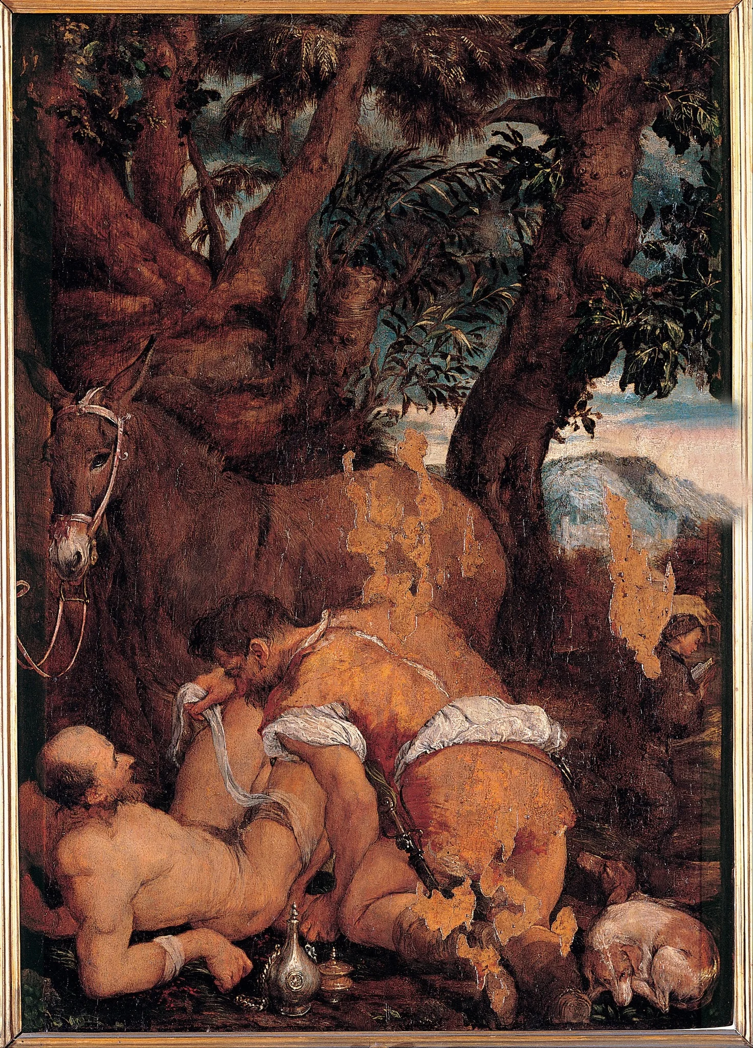The Good Samaritan (1550), by Jacopo Bassano, oil, 1550