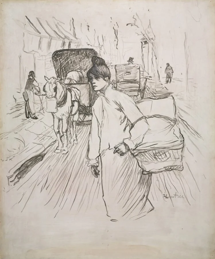 The Laundress, by Henri de Toulouse-Lautrec, 1888