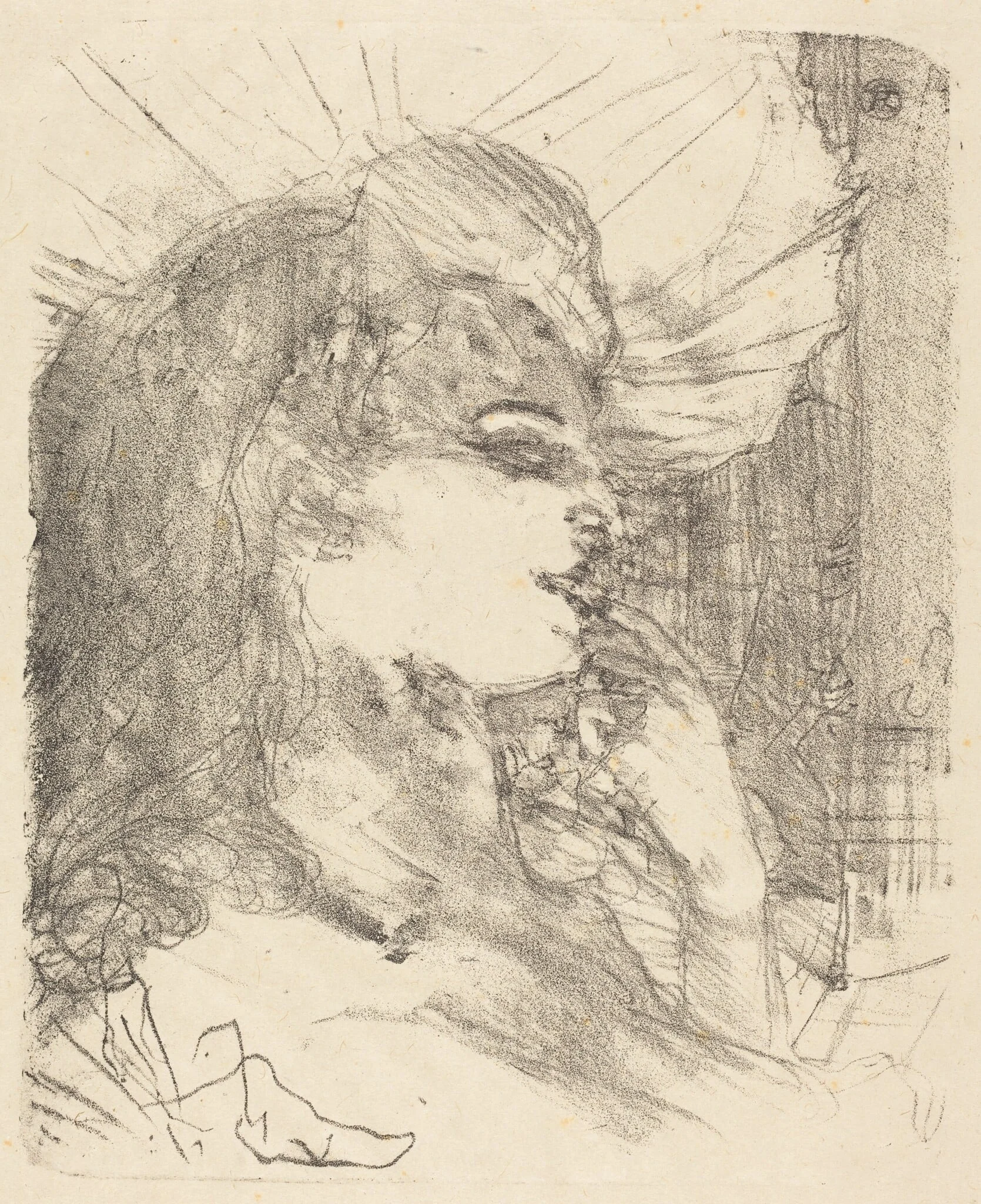 Anna Held, by Henri de Toulouse-Lautrec, ink, 1896