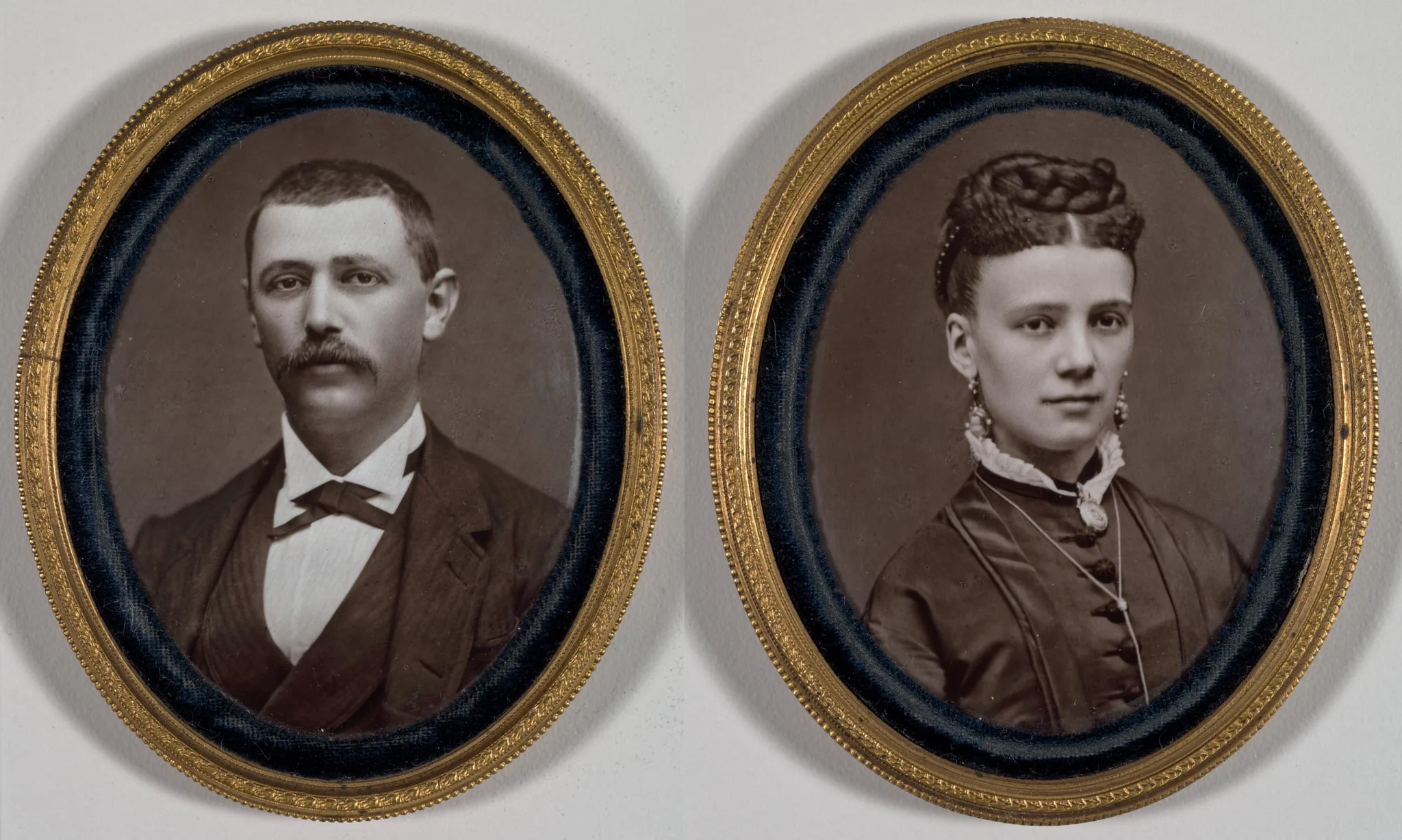 Untitled (Pair of Portraits), by Etienne Carjat, 1879