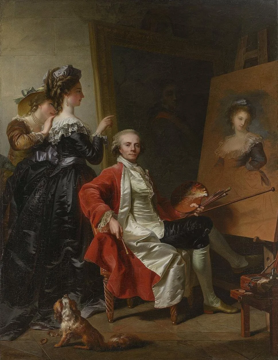 Self-Portrait with His Daughters