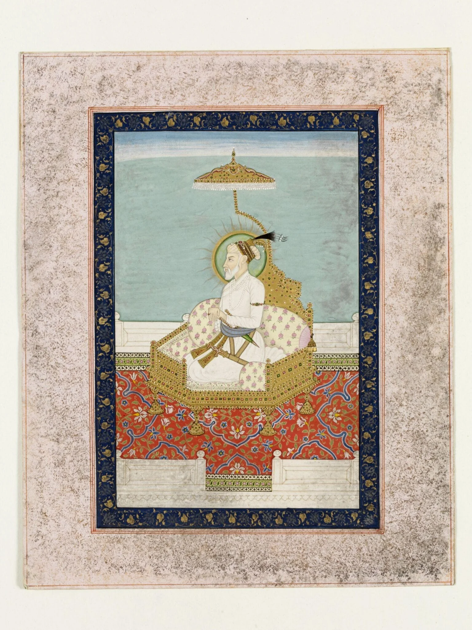 Aurangzeb, by Unknown, paint, 1840