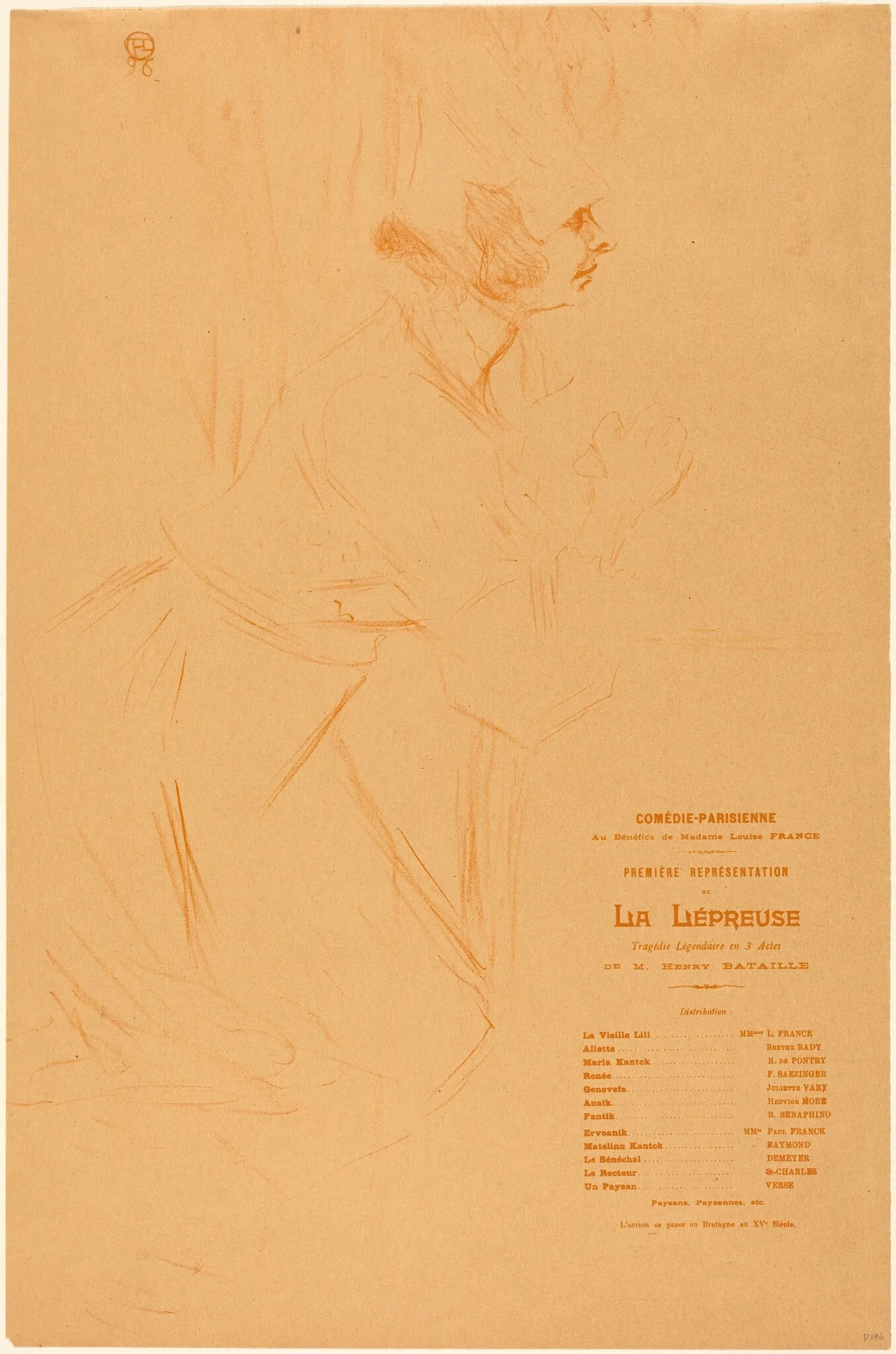Program for "La lepreuse"  (Programme pour "La lépreuse")