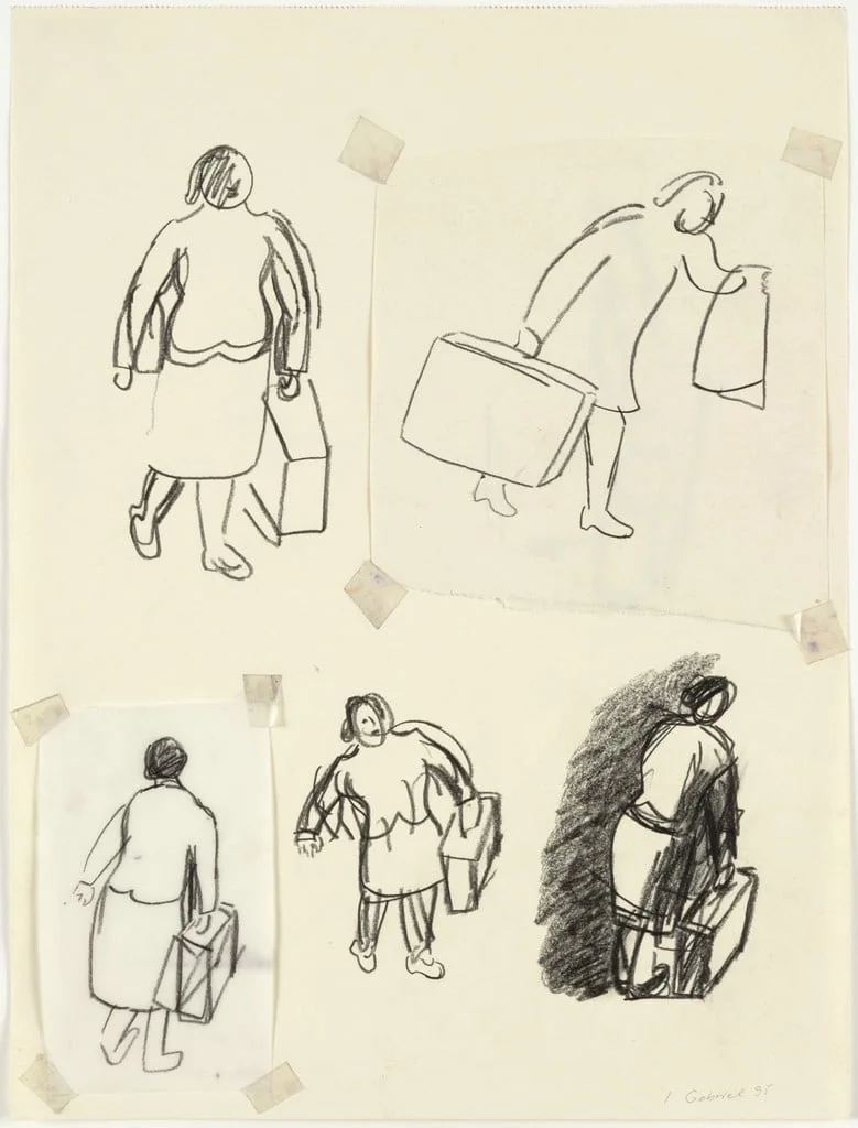 Untitled, by Ingeborg Gabriel, crayon, 1995