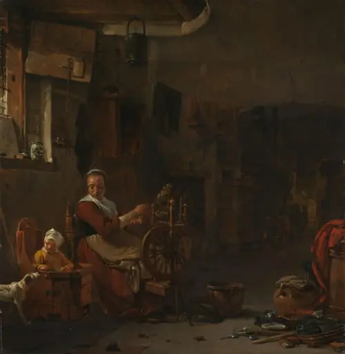 Peasant Woman Spinning