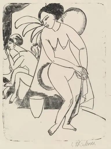 Naked Girls in the Studio (Nackte Mädchen im Atelier)