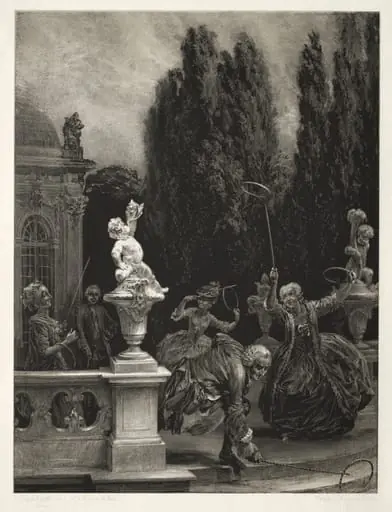Essay on Stone with Brush and Scraper:  Playing at Hoops on the Castle Terrace