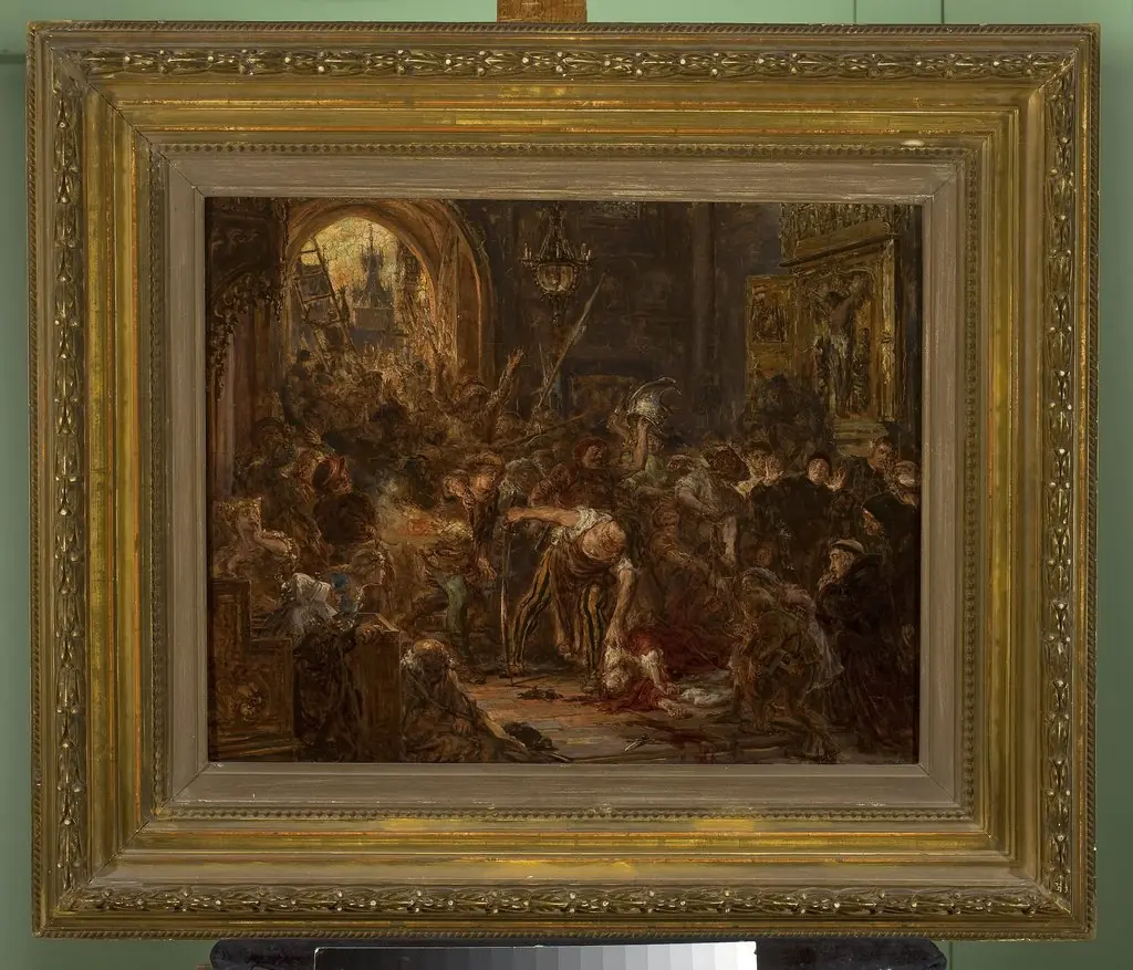 Death of Tęczyński in the Franciscan church