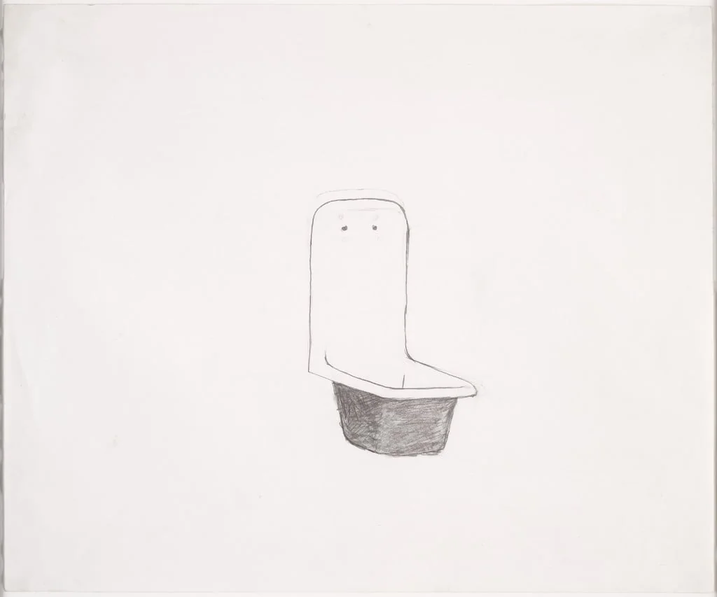 Untitled, by Robert Gober, graphite, 1985