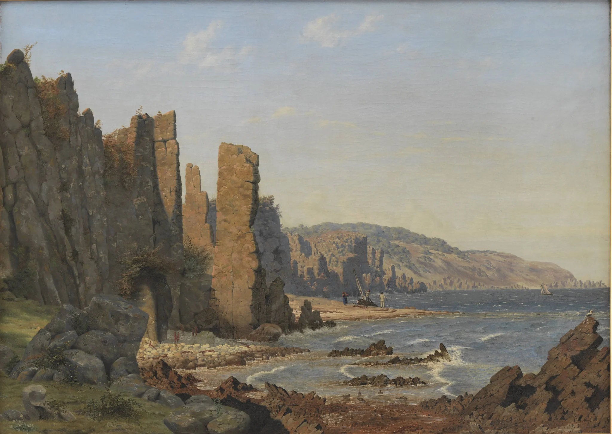 A Rocky Coast. Rø, Bornholm, by Unknown artist, 1843