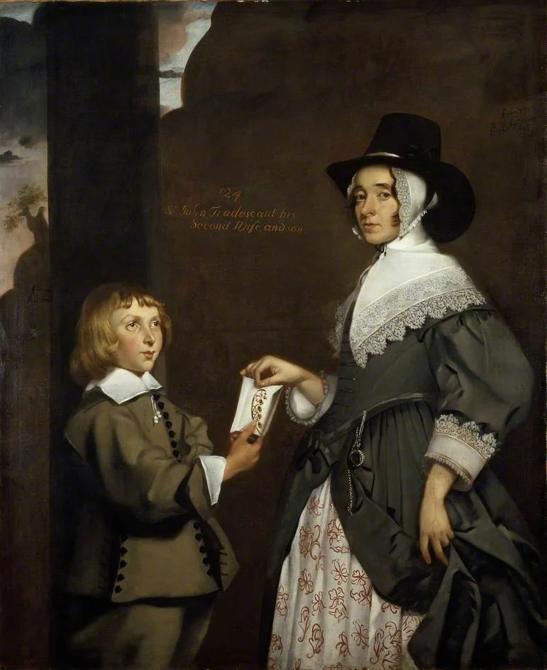 Hester Tradescant and her Stepson, John