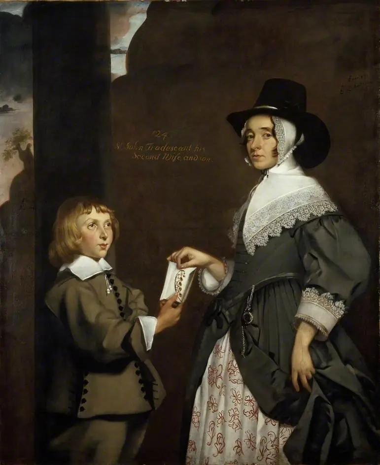 Hester Tradescant and her Stepson, John