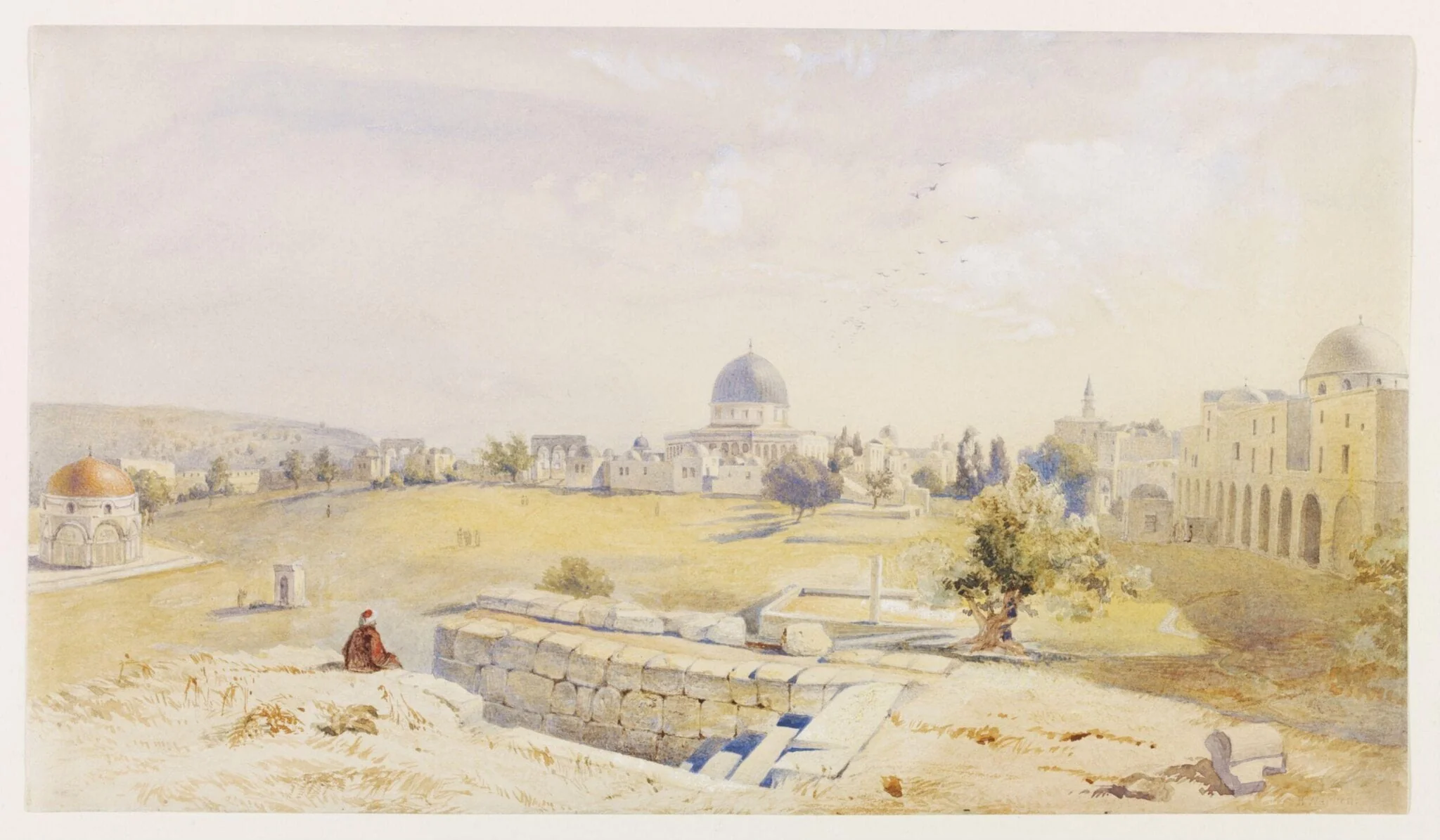 Jerusalem.  Mount Moriah The Site Of The Temple   now occupied by the Mosque of Omar