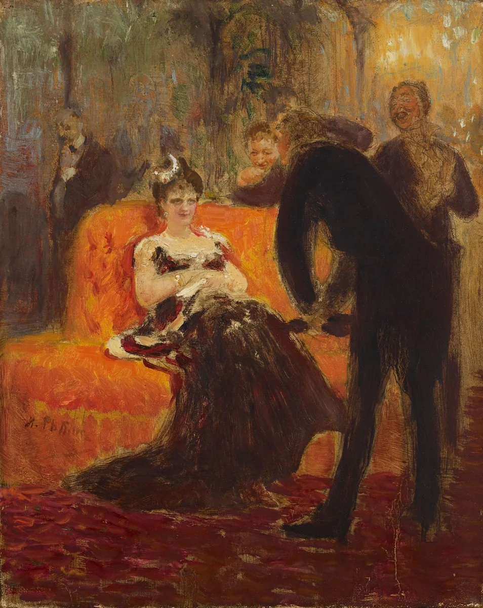 Adelina Patti, harjoitelma, by Ilya Repin, unspecified