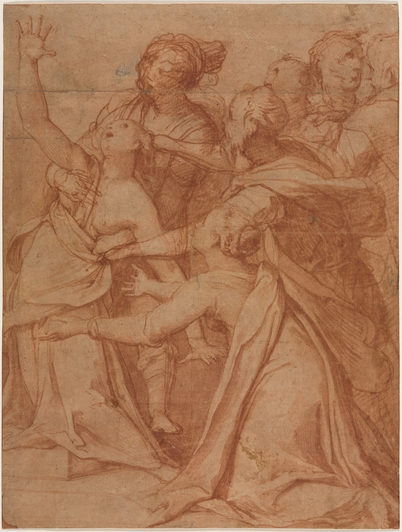 A Miracle of Saint Philip Benizzi: The Healing of a Demoniac Woman, by Taddeo Zuccari, 1557
