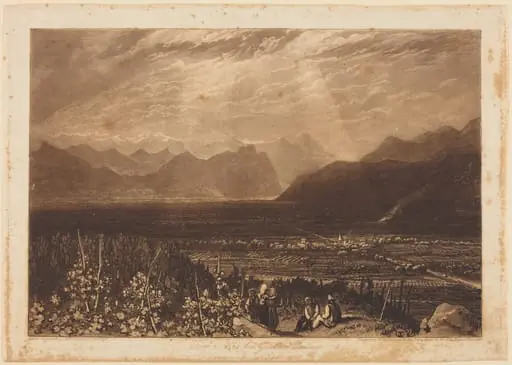 Chain of Alps from Grenoble to Chamberi