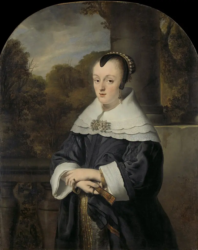 Portret van Maria Rey (1630/31-1703), wife of Roelof Meulenaer