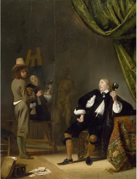 An Artist Painting a Portrait