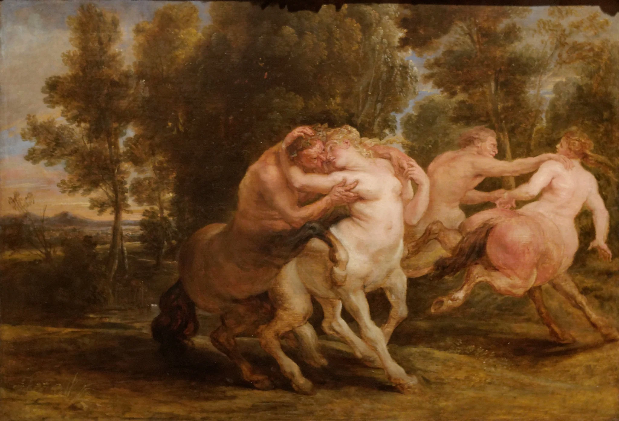 The Loves of the Centaurs, by Peter Paul Rubens, oil, 1635