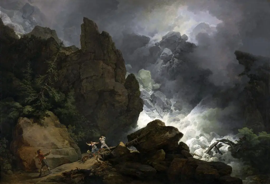 An Avalanche in the Alps