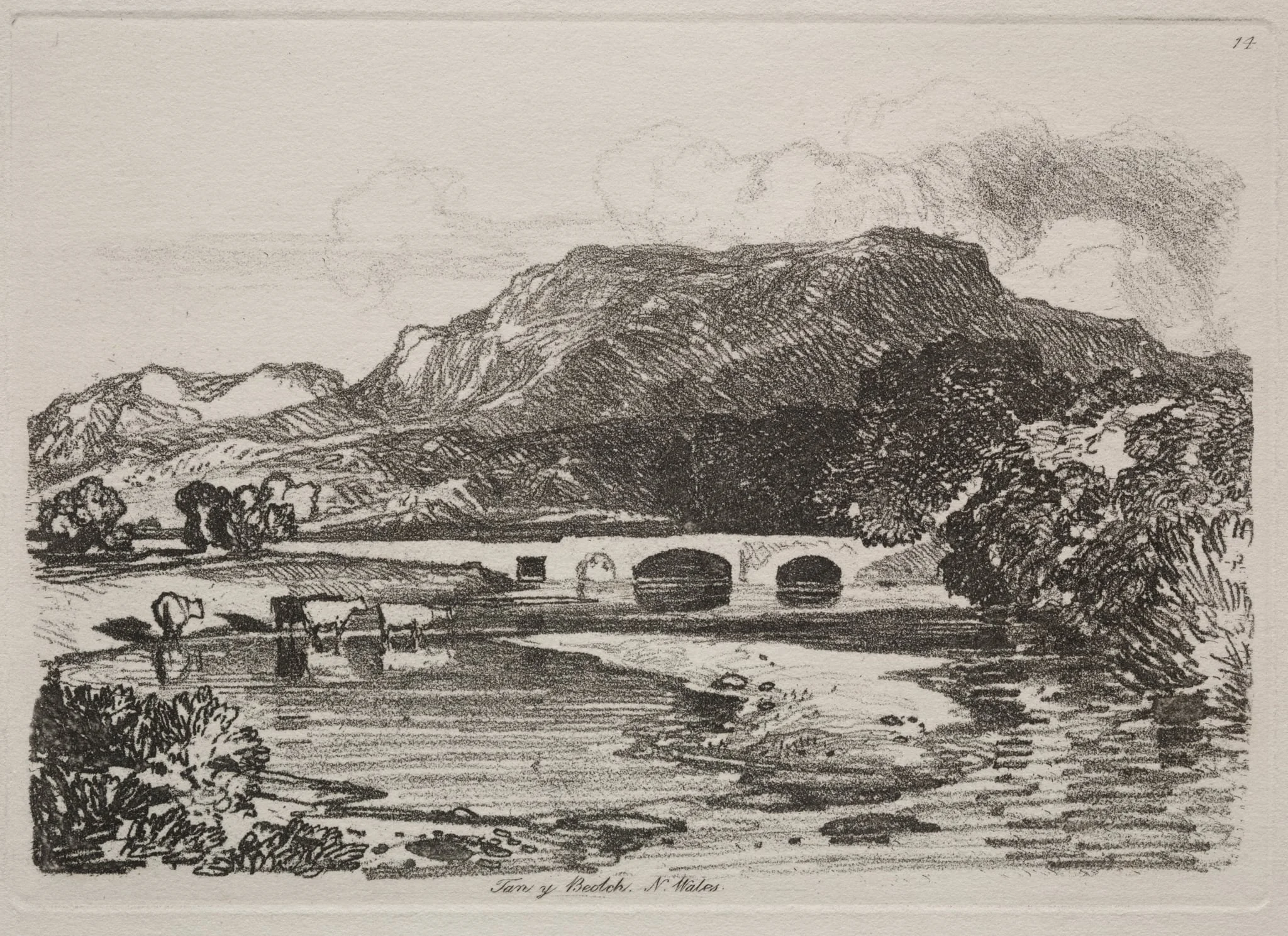 Liber Studiorum:  Tan y Beolch, North Wales, by John Sell Cotman, 1838