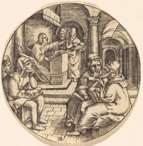 Jesus Preaching in the Temple