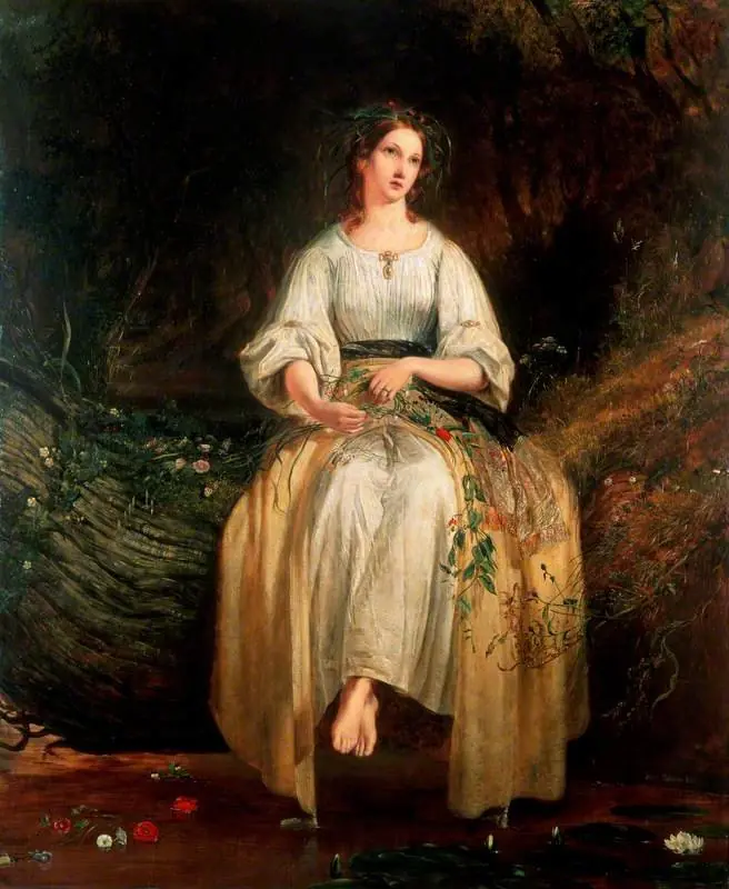 Ophelia Weaving Her Garlands (from William Shakespeare's 'Hamlet')