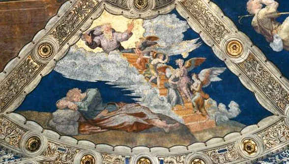 Jacob's dream of the ladder to heaven, by Raphael, unspecified, 1511