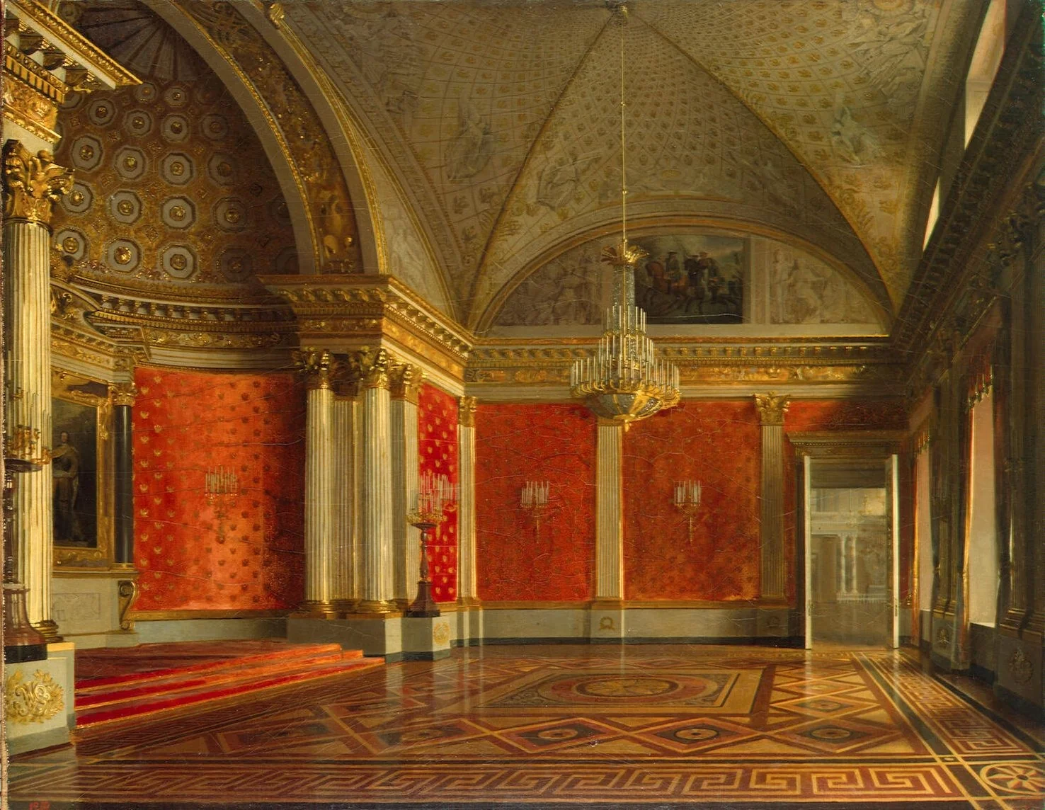 View of the Peter's (Small Throne) Room in the Winter Palace