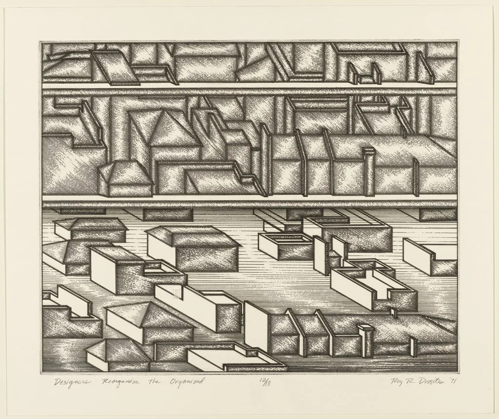 Untitled, by Roy R. Drasites, ink, 1971