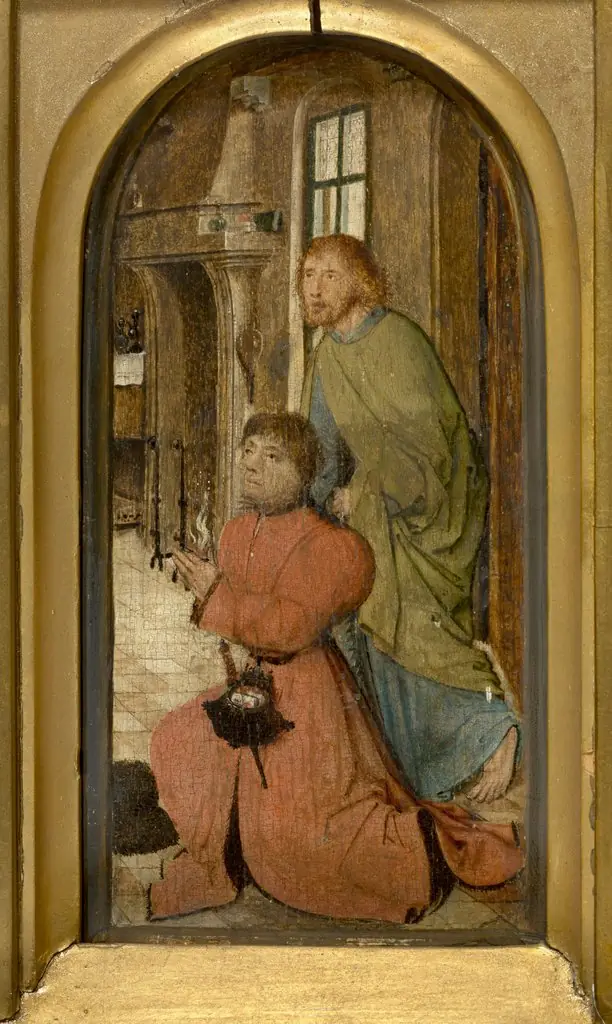 Donor and his Patron, Saint Simon Zelotes