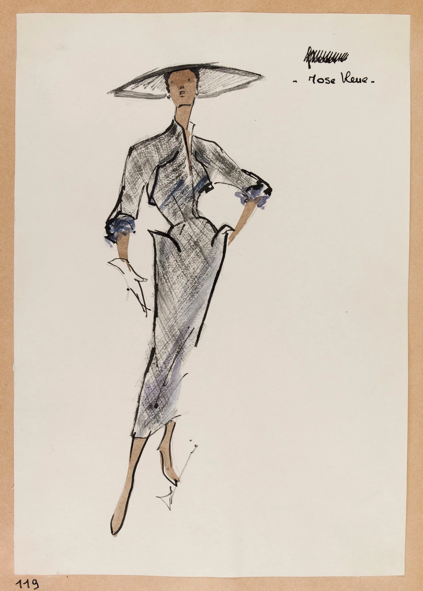 Rose bleue, by Marie-Louise Carven, 1951