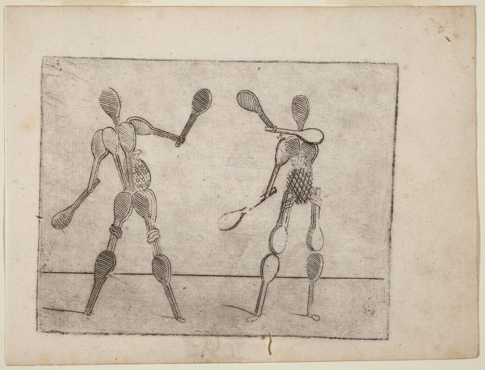 From "Bizzarie di varie Figure", by Giovanni Battista Bracelli, ink, 1624