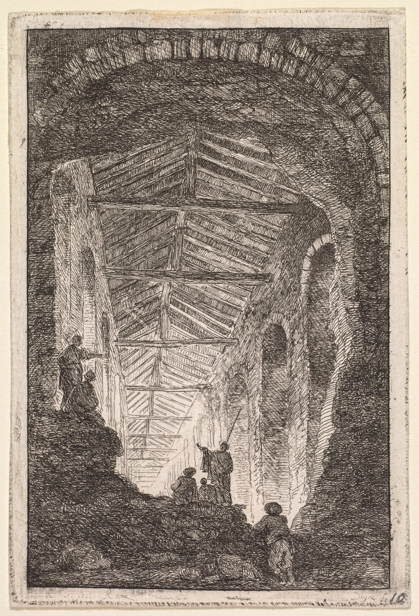The Antique Gallery, by Hubert Robert, 1764