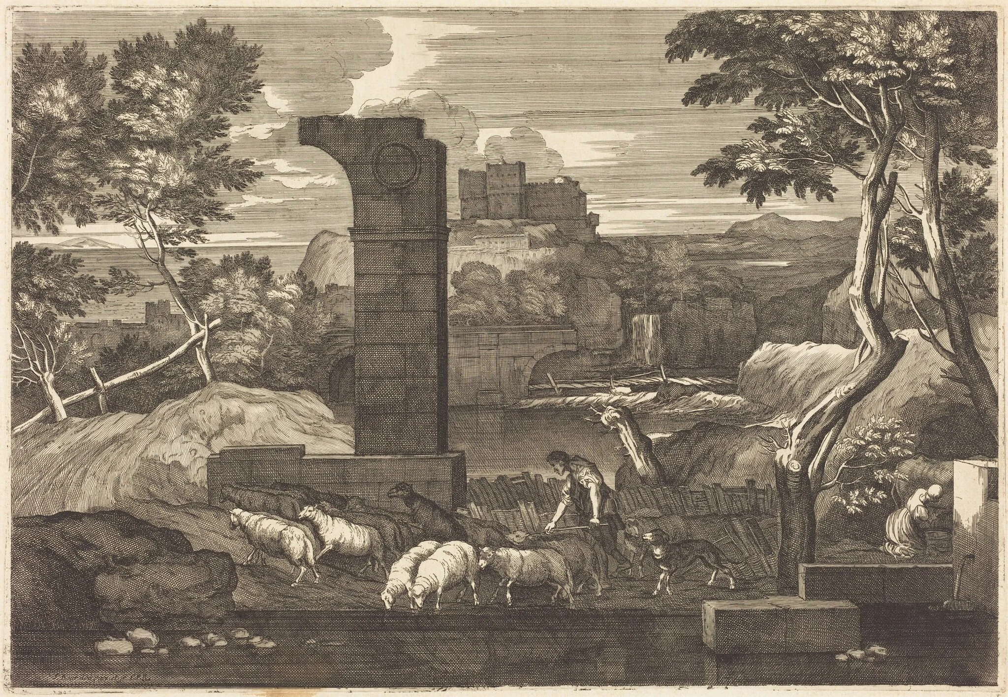 Landscape with Peasant and his Herd