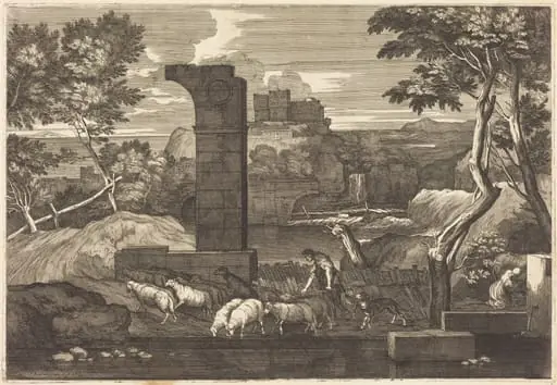Landscape with Peasant and his Herd