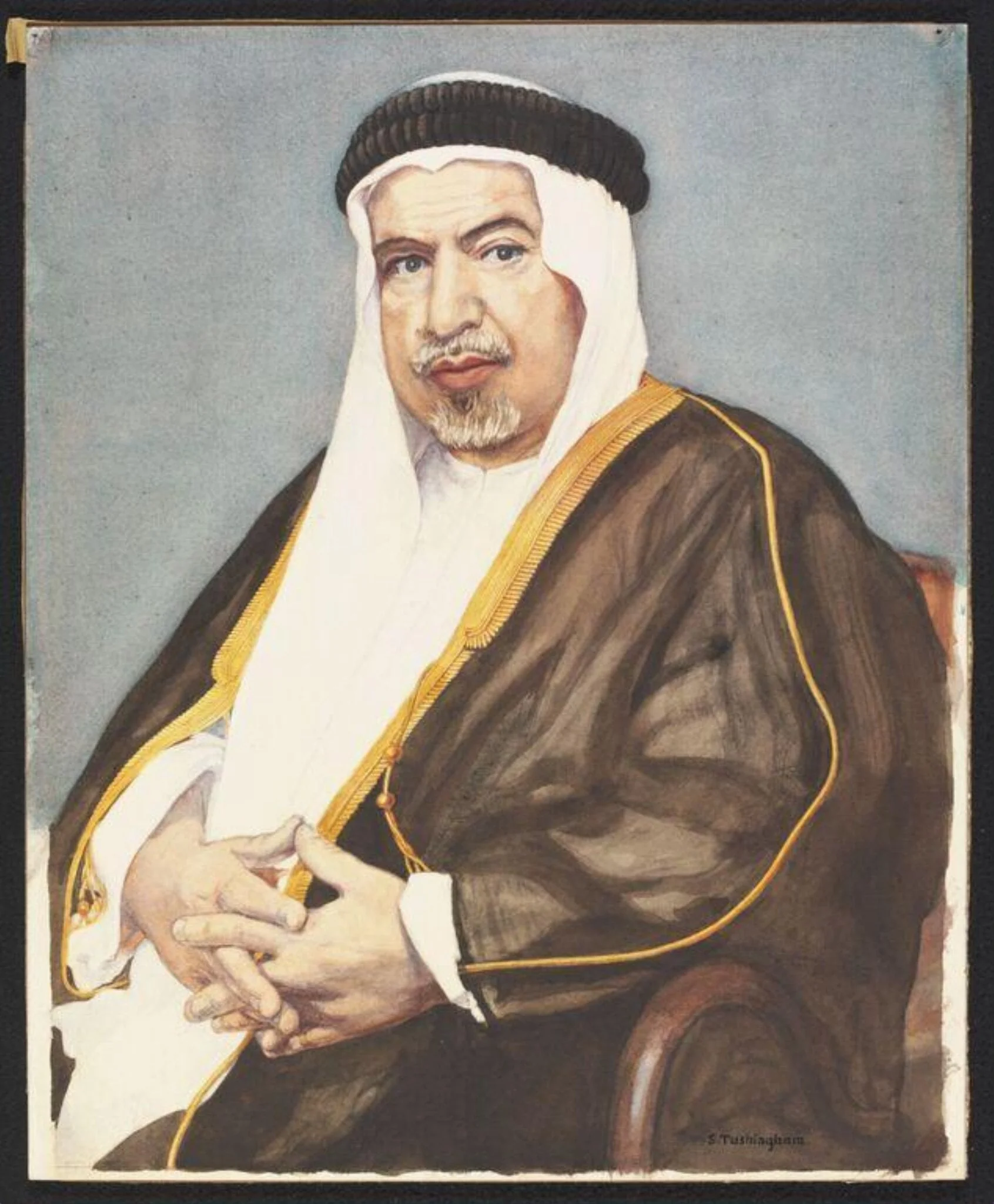 Portrait of Sheikh Abdallah al Salem, Ruler of Kuwait
