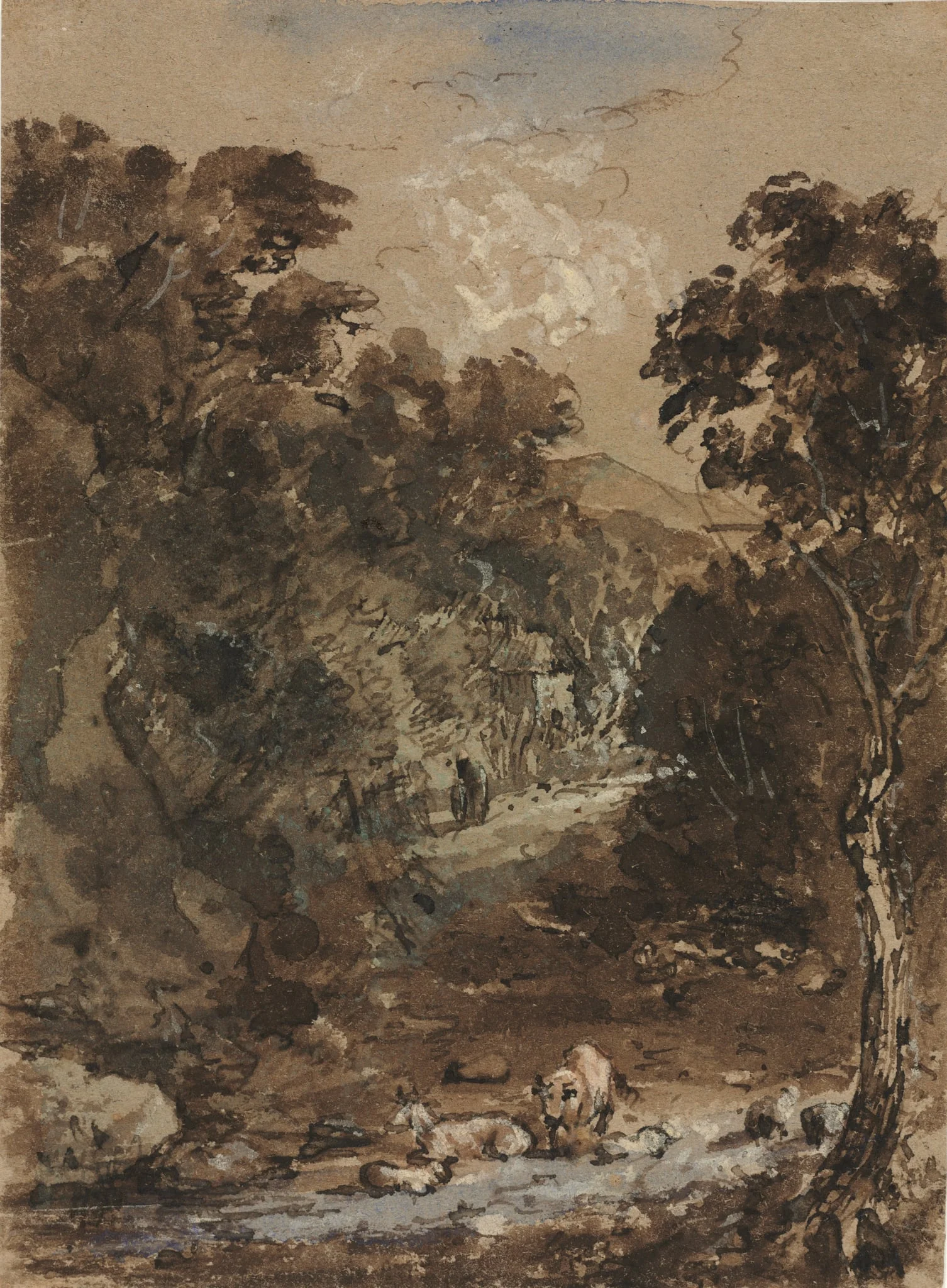 Landscape with Farm Animals, by Benjamin Barker, 1814