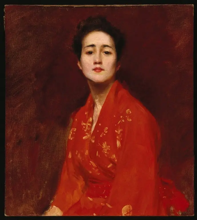 Study of a Girl in Japanese Dress